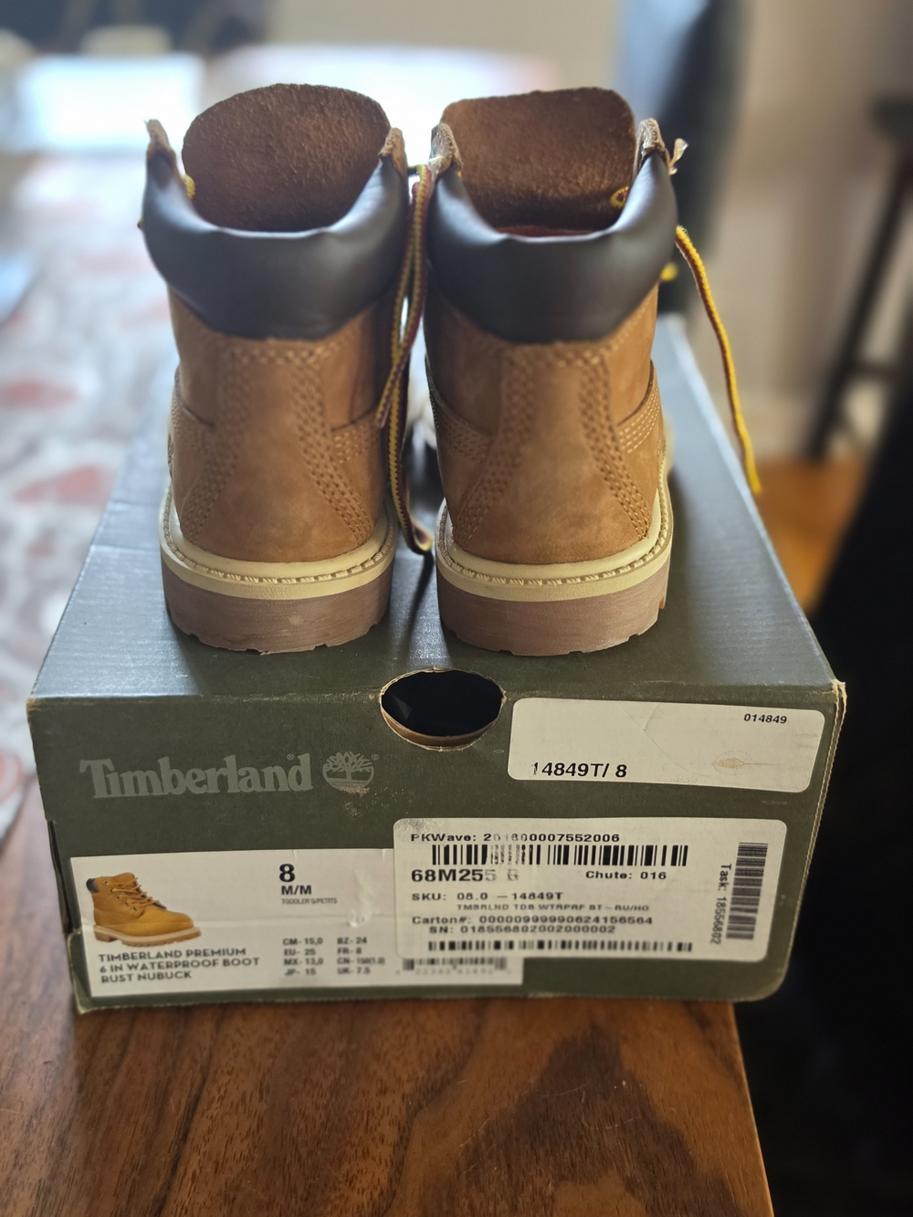 Timberland Kids' Brown Premium Leather Waterproof Boots - Picture 8 of 8